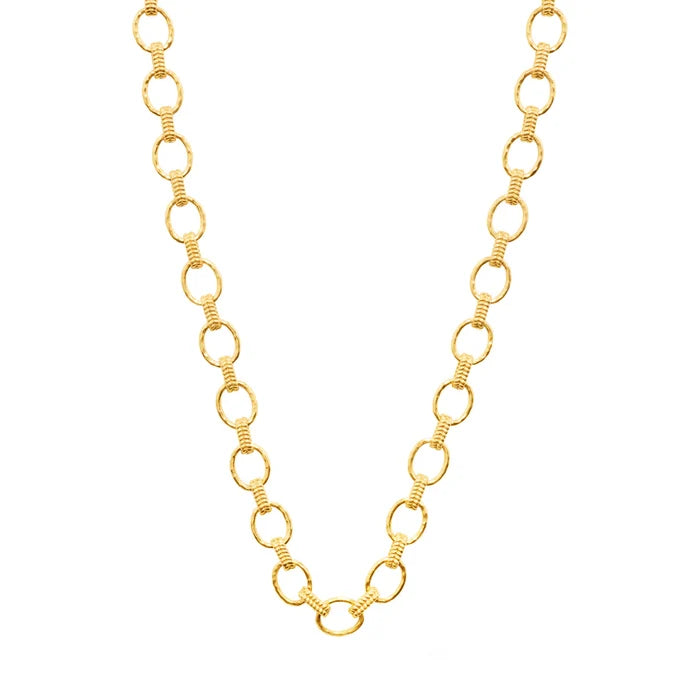 Capucine De Wulf Cleopatra Small Link Necklace, 16"+2" - Gold