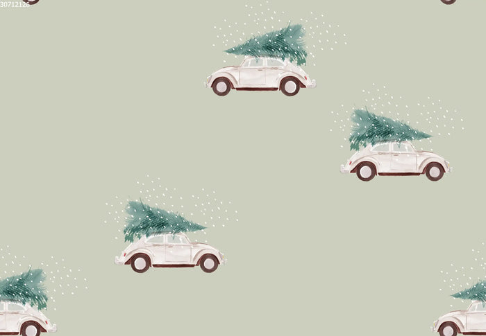 Christmas Tree Car Green - Family Fabrics B.V.