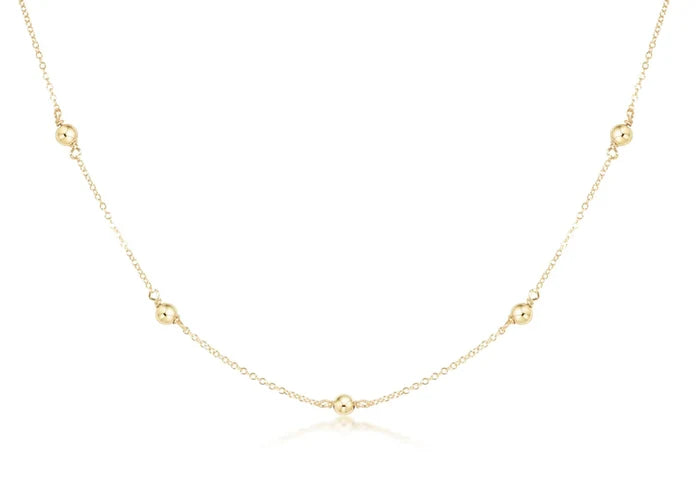 enewton 17"choker simplicity chain gold - classic 4mm gold