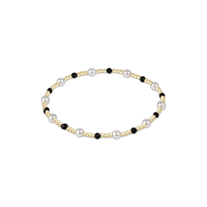 Enewton Pearl Sincerity Pattern 4mm Bead Bracelet - Faceted Onyx