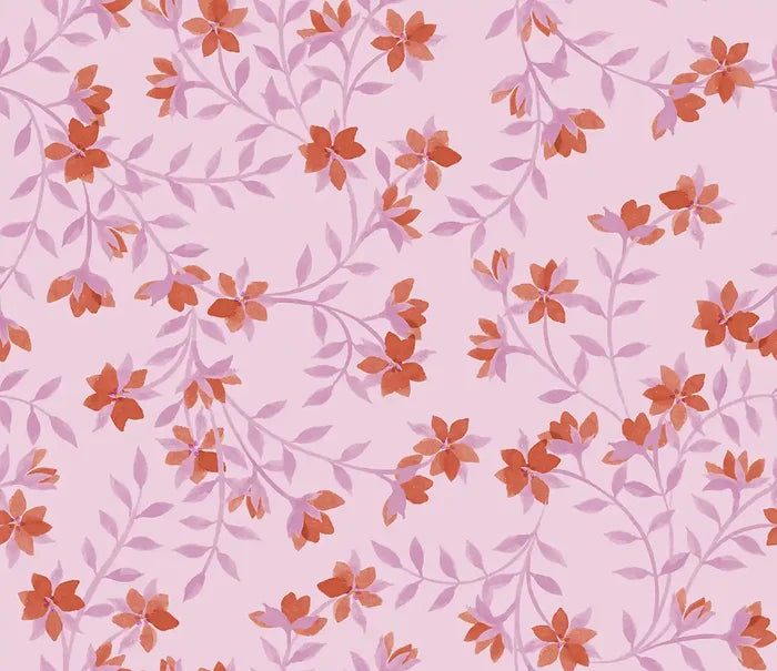 Fleur De Vigne Orange - Family Fabrics B.V.
