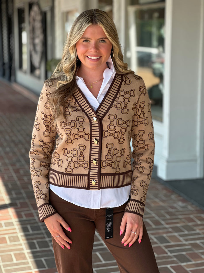Found My Way Bow Top in Brown
