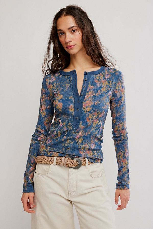 Free People Jamie Henley Printed in Floral Haze