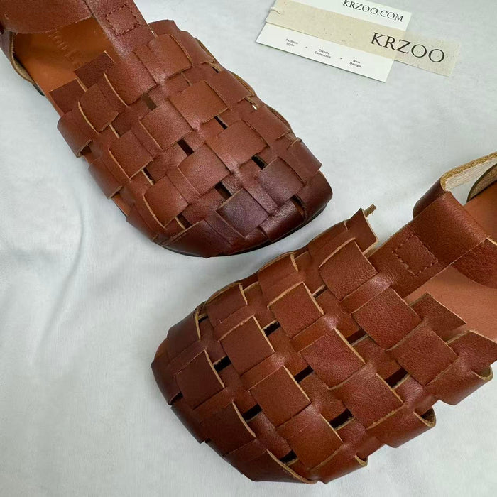 Hand-woven Genuine Leather Shoes