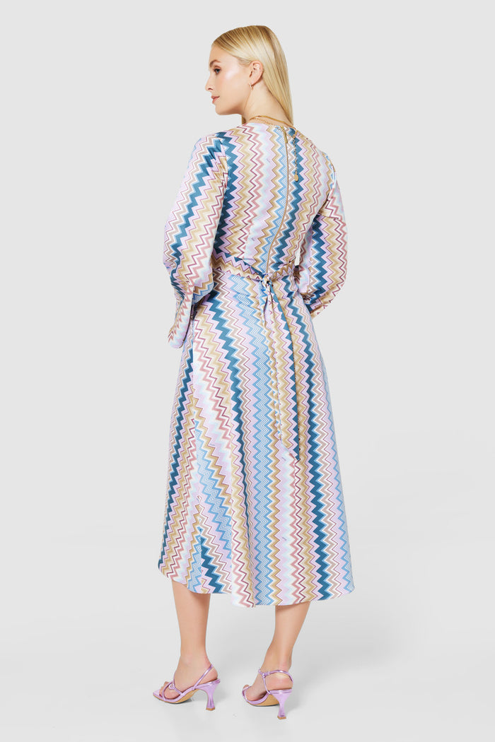 KIELY KIMONO WRAP DRESS (LILAC)