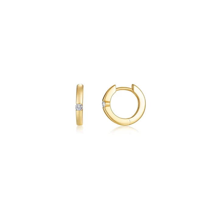 Lafonn Kate Huggie Earrings in Gold