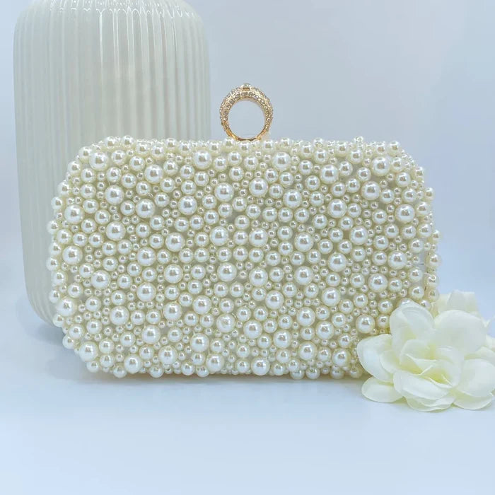 Libby Pearl Clutch (Gold)
