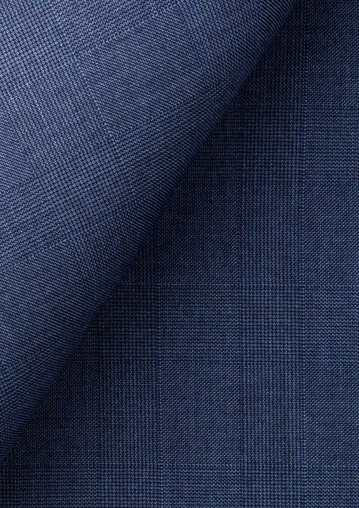 Midnight Blue Prince of Wales Pants - SARTORO