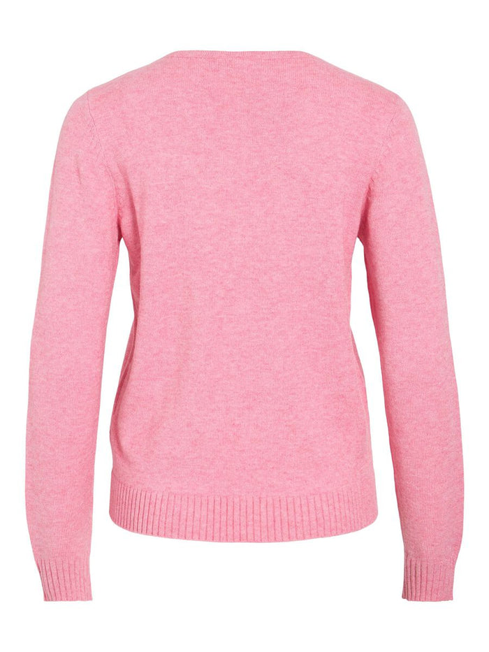Miela V-Neck Jumper (Sangria Sunset)