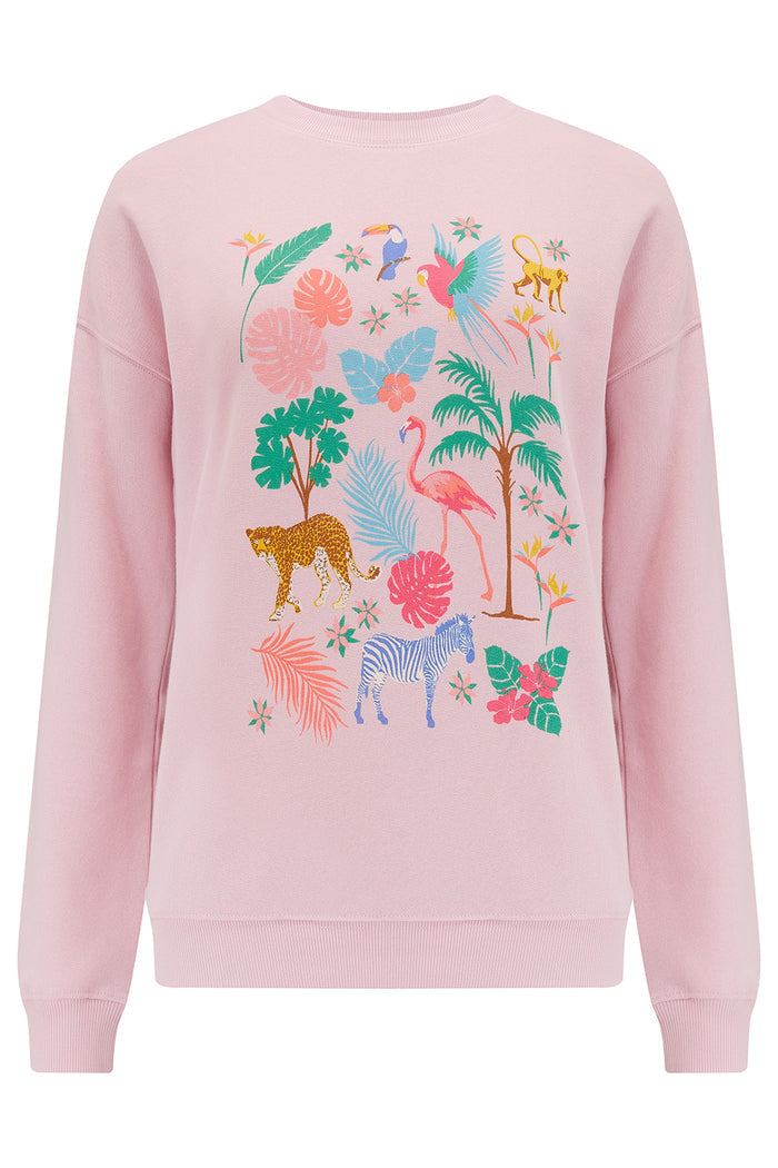 NOAH SWEATER (PEACH/TROPICAL SAFARI)