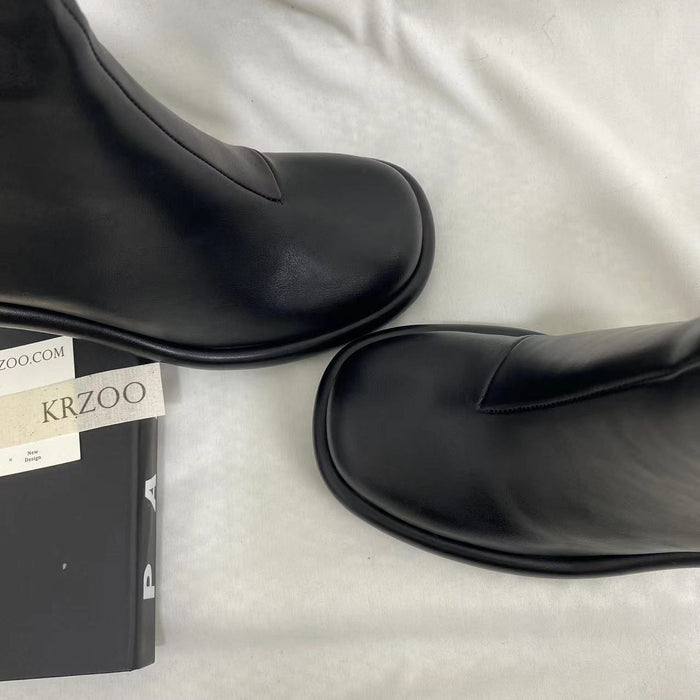 Platform Boots With Side Zippers