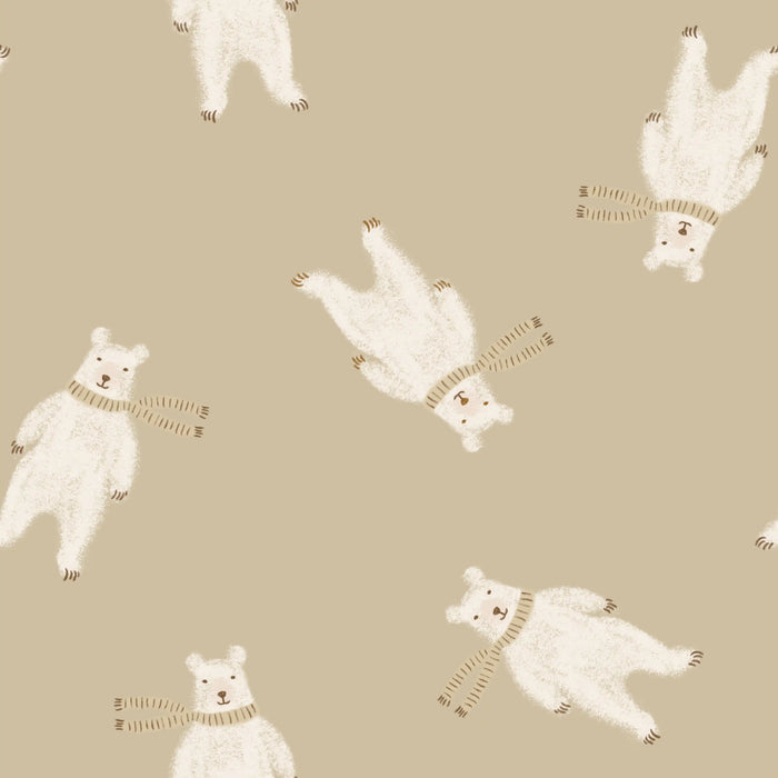 Polar Bears Pistache Big - Family Fabrics B.V.