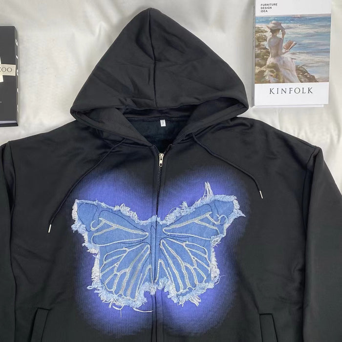 Retro Butterfly Sweatshirt