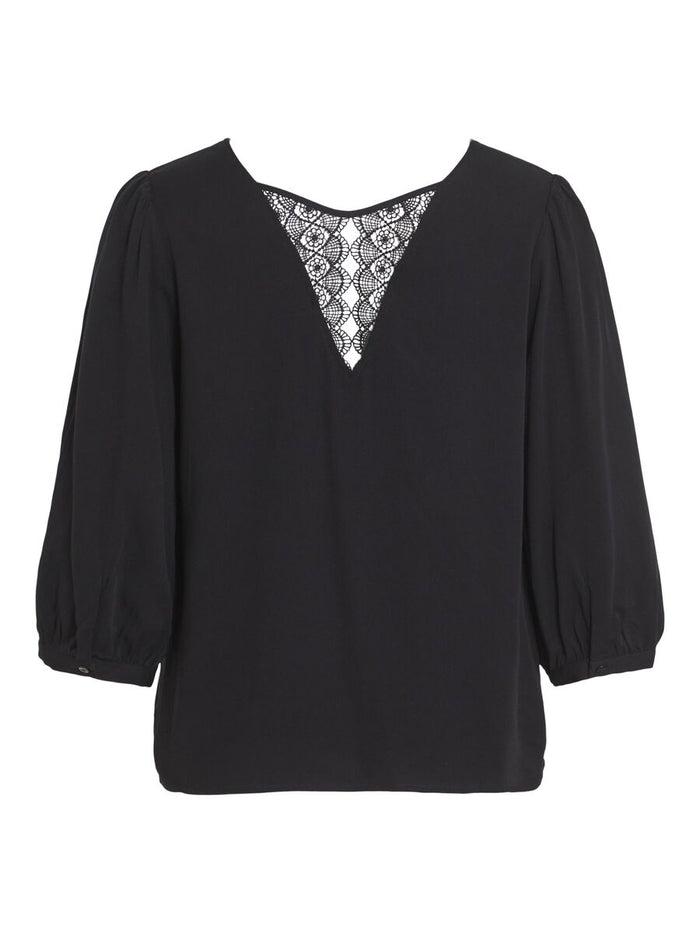 Sam Lace Detail Top (Black)