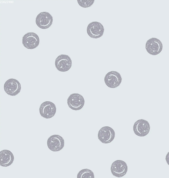 Smiley Light Blue - Family Fabrics B.V.