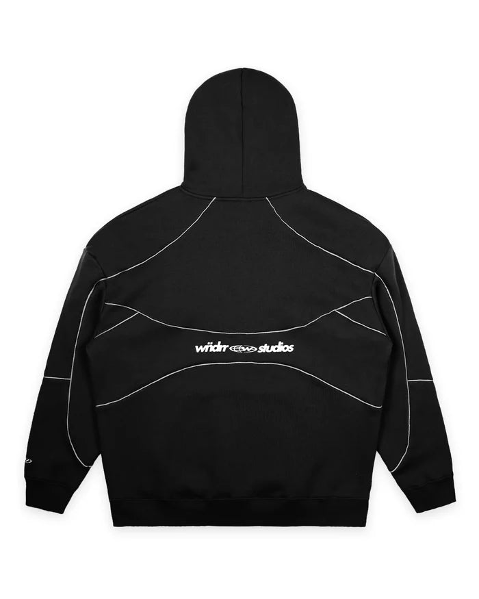 WNDRR Globe Panel Hood Sweat (Black)