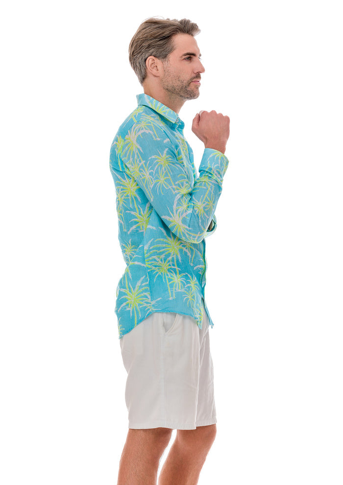 105 linen men shirts resort palms collection