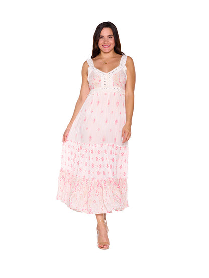 4040 White viscose dress