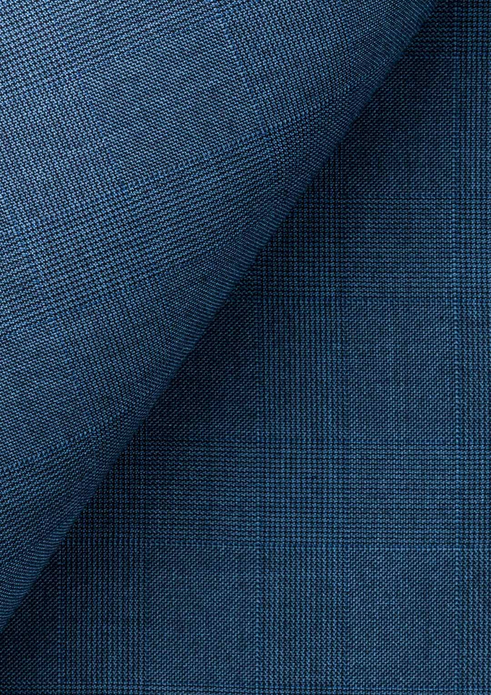 Air Force Blue Prince of Wales Pants - SARTORO