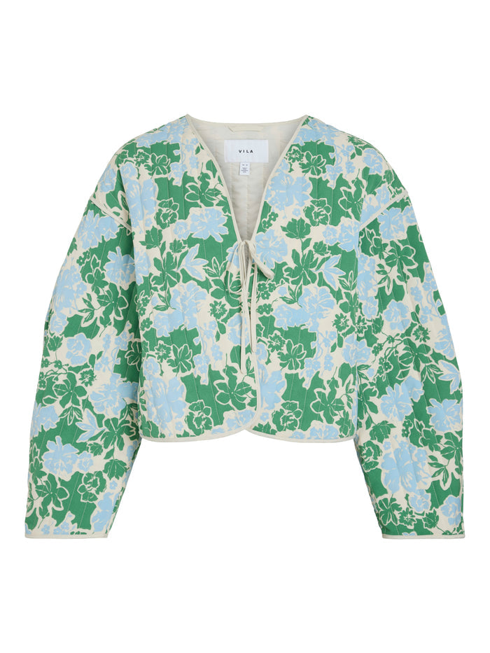 Alba Quilted Jacket (Kentucky Blue/Flowers)