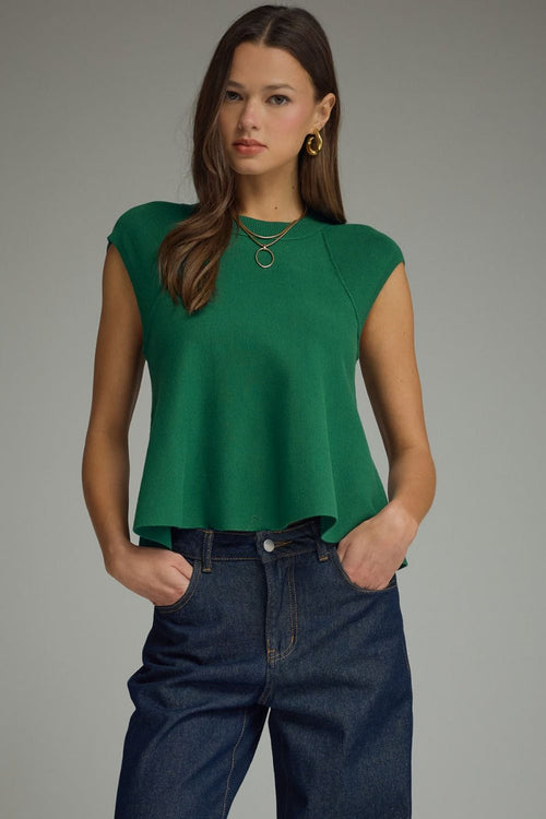 Always Charming Green Top