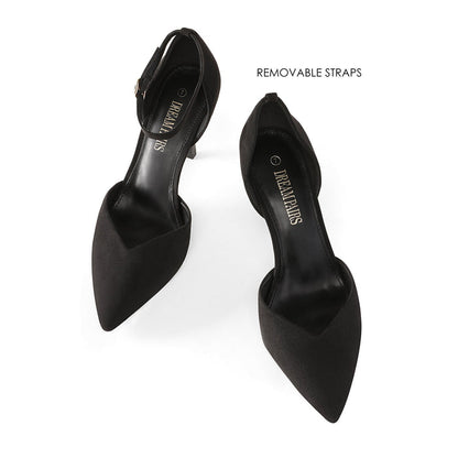 Ankle Strap Pointy Stiletto Pump Heels