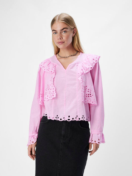 Aoife Frill Top (Pink Frosting)