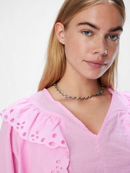 Aoife Frill Top (Pink Frosting)