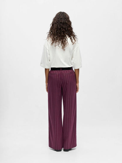 Aria Wide Leg Pants (Mauve Wine/Pink Lady)