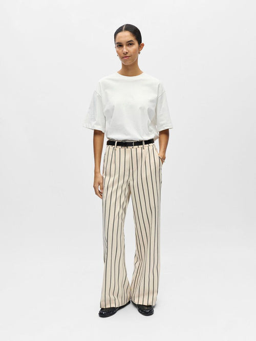 Aria Wide Leg Pants (Sandshell/Narrow Bia)
