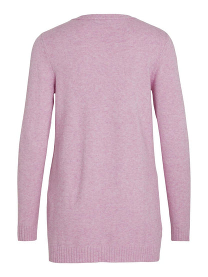 ASHLEY OPEN KNIT CARDIGAN (PASTEL LAVENDER)