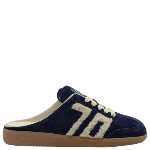 Back 70 EASTER W26 in NAVY TEDDY Backless Sneakers