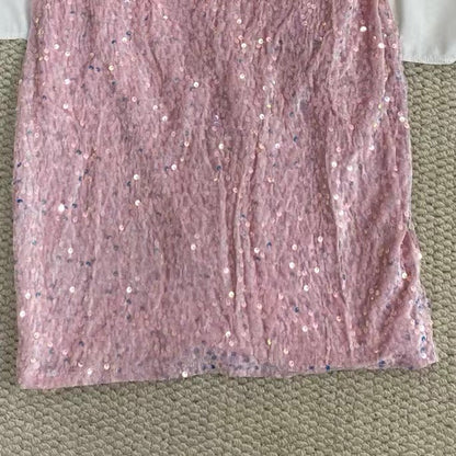 Backless Sequined Glitter Dress