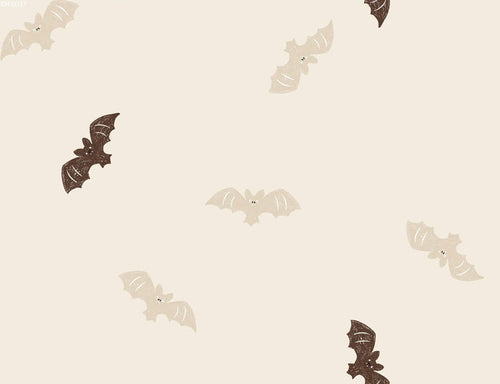 Bats Brown Beige Big - Family Fabrics B.V.