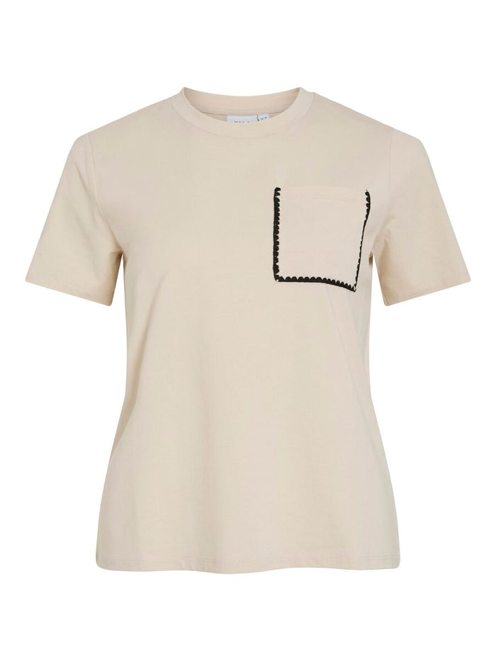 Beata T-Shirt (Birch/Embroidered)