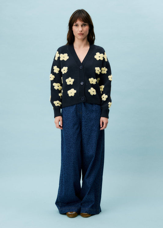 Bergenia Cardigan (Navy Blue)