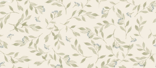 Berry Branches Big Green - Family Fabrics B.V.