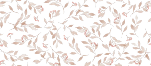 Berry Branches Big Pastel Off White - Family Fabrics B.V.