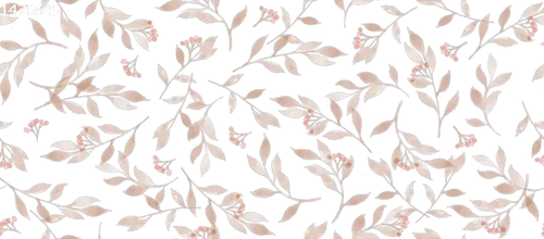 Berry Branches Small Pastel Off White - Family Fabrics B.V.