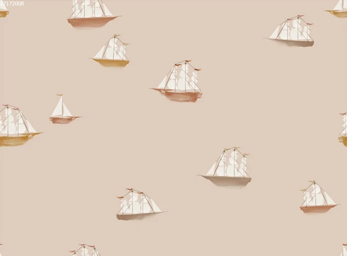 Boats Sand - Family Fabrics B.V.