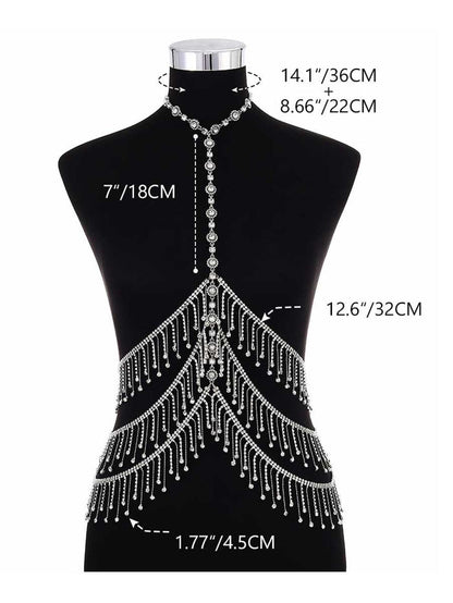 Bohemian Shiny Rhinestone Body Chain