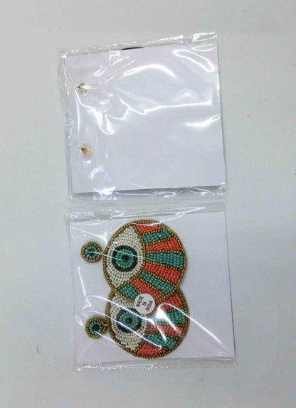 Bohemian Statement Beaded Evil Eye Earrings