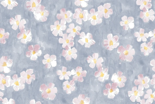 Bold Floral Blue Big - Family Fabrics B.V.