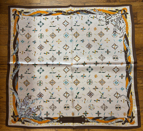 Brown Silk Scarf
