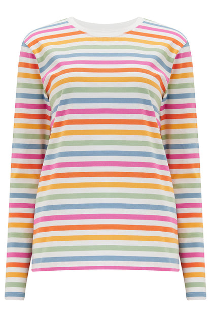 BRUNSWICK JERSEY TOP (MULTI/SOFT RETRO STRIPE)