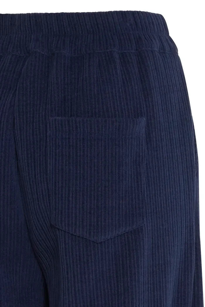 Callie Corduroy Wide Leg Pants (Patriot Blue)