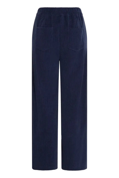 Callie Corduroy Wide Leg Pants (Patriot Blue)