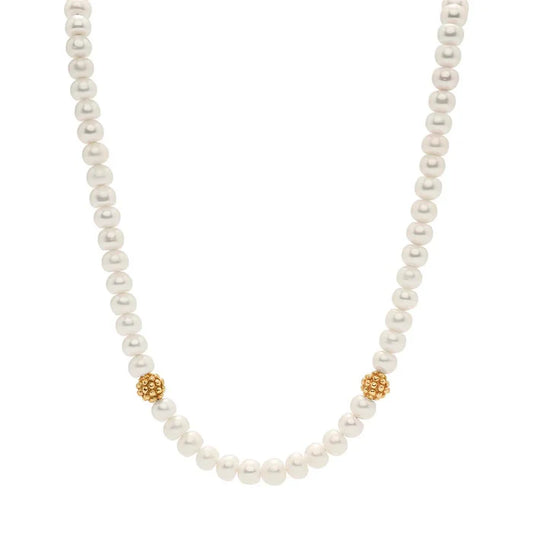 Capucine De Wulf Berry Single Strand Necklace, 16"+2'' - Pearl
