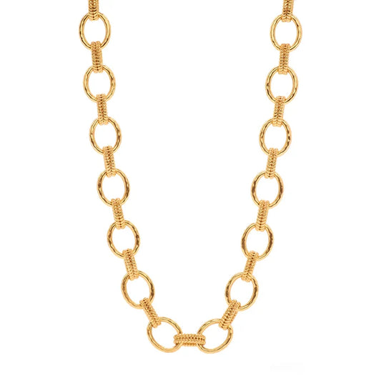 Capucine De Wulf Cleopatra Regal Link Necklace, 16"+2" - Gold