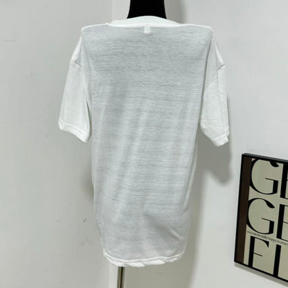 Cartoon-Print Crew Neck Short-Sleeve T-Shirt